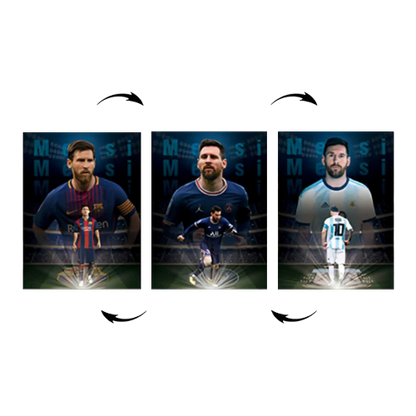 ملصق ليونيل ميسي ثلاثي الأبعاد